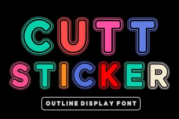 Cutt Sticker: A Typeface That Brings Joyful Energy to Your Designs