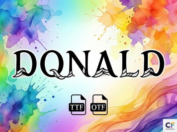 Discover the Ethereal Charm of the Donald Typeface