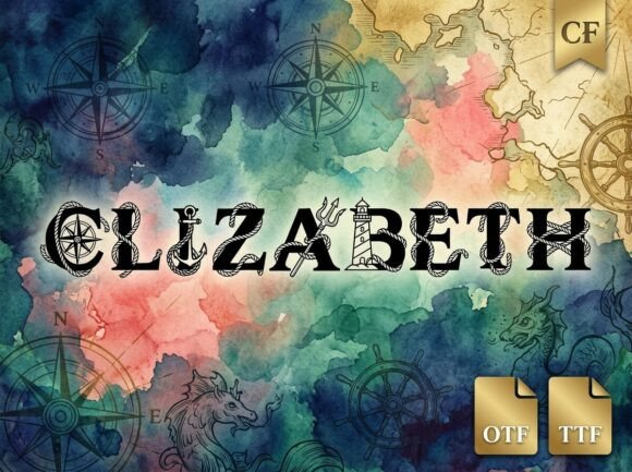 Elizabeth: A Display Font for Nautical and Coastal Design