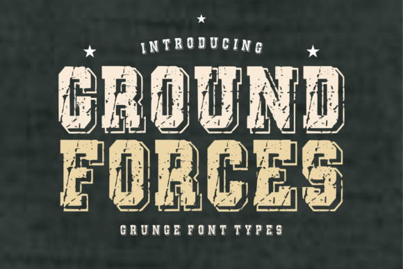 Ground Forces: A Bold Typeface for Impactful Design