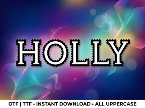 Holly Font: A Decorative Display Typeface for Bold Creatives
