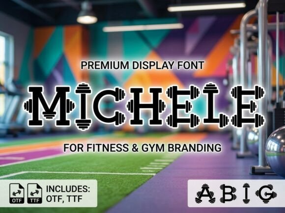 Michele: A Bold Display Font for Head-Turning Designs