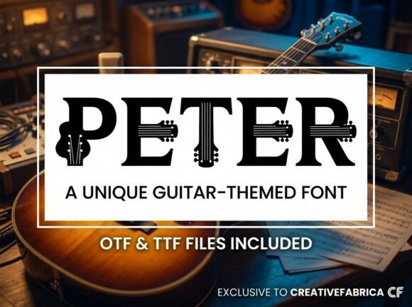 Peter: A Decorative Display Typeface for High-Impact Designs