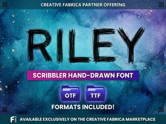 Riley: A Textured Display Font for Authentic Expression