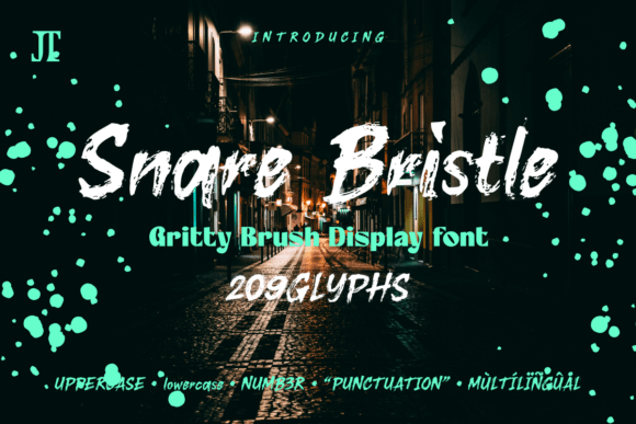 Snare Bristle: The Wild Brush Font for Bold Design