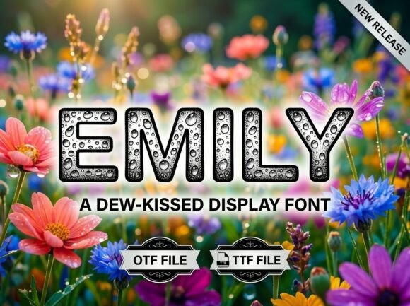 Wake Up Your Designs with the Refreshing Emily Font
